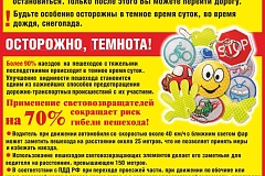 Пешеходы, соблюдайте правила!